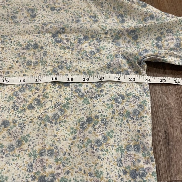Vintage Laura Ashley Button Up Blouse Women’s Sz 10 Floral Cottagecore Cotton - Picture 7 of 9